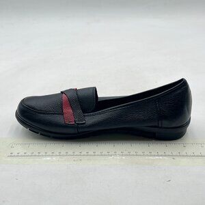 Black Closed Toe Flats, Comfortable Soft Leather Ballet Flats Solid Slip On Shoe